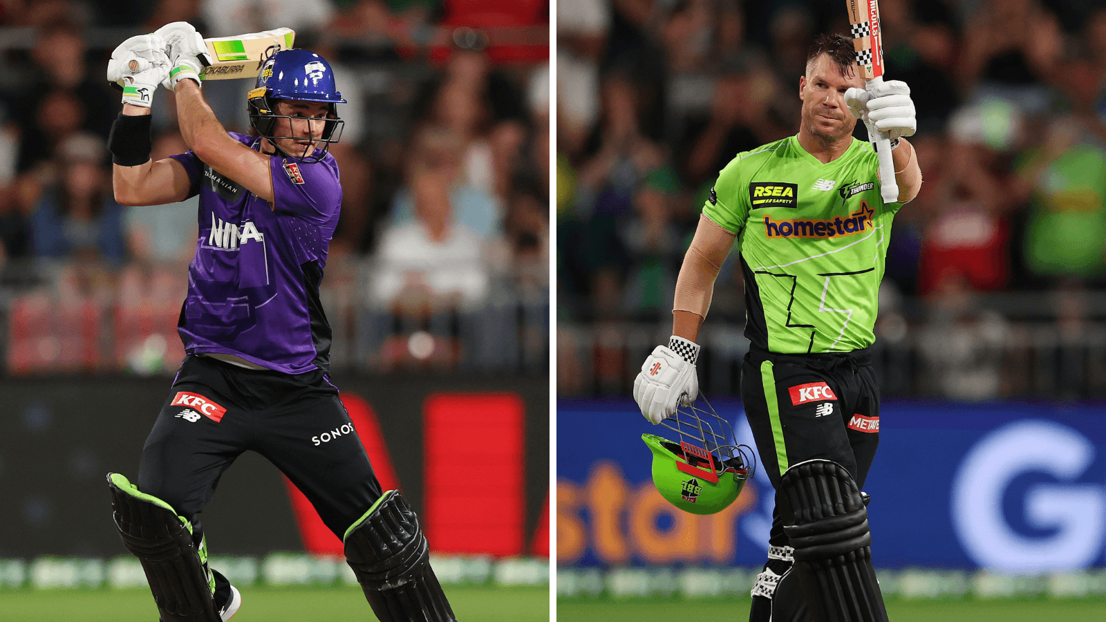 Stellar Warner innings isn't enough as Hurricanes rise to top of the Big Bash