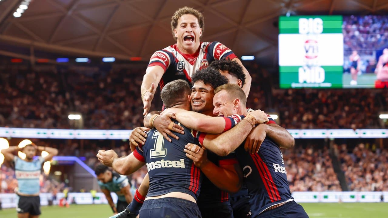 Roosters book prelim ticket by mauling Sharks