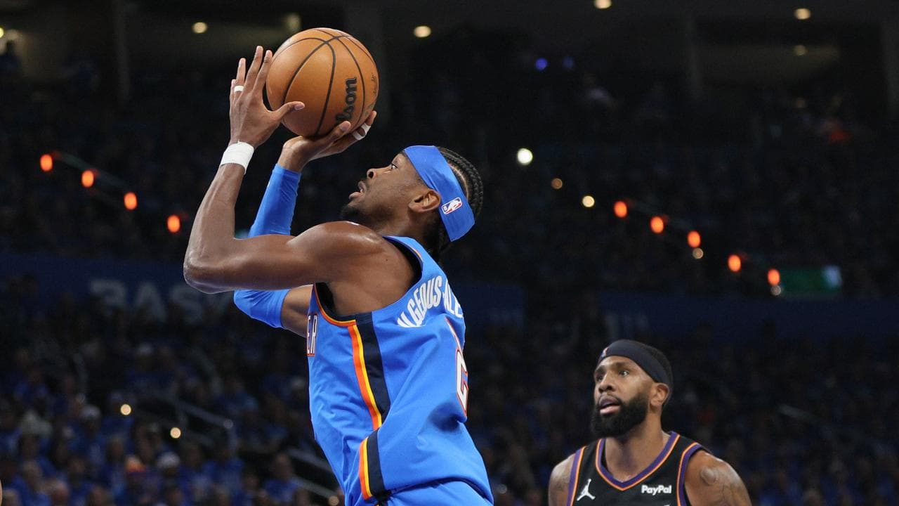 SGA shines to help Thunder block out Suns in playoffs