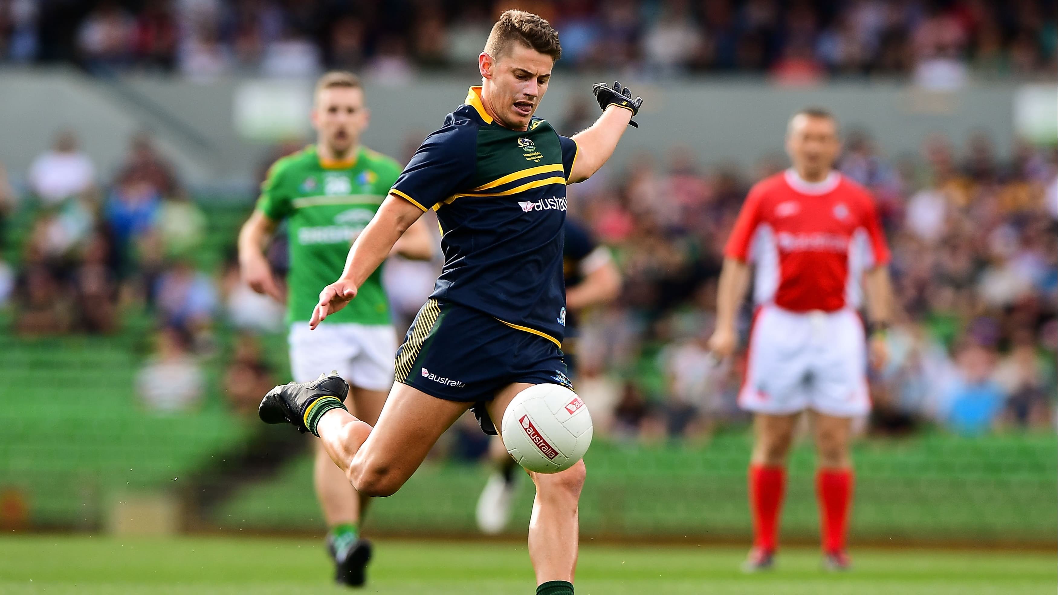 AFL pushing for International Rules return as key league figures visit Ireland