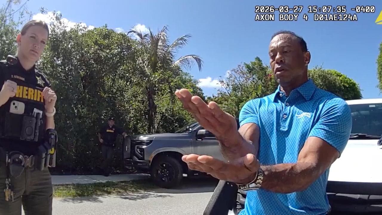 'I was talking to the president': Tiger after car crash