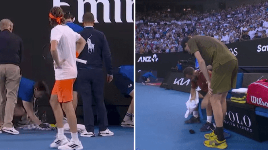 Vomit, tears and jellyfish: Star weeps after brutal injury