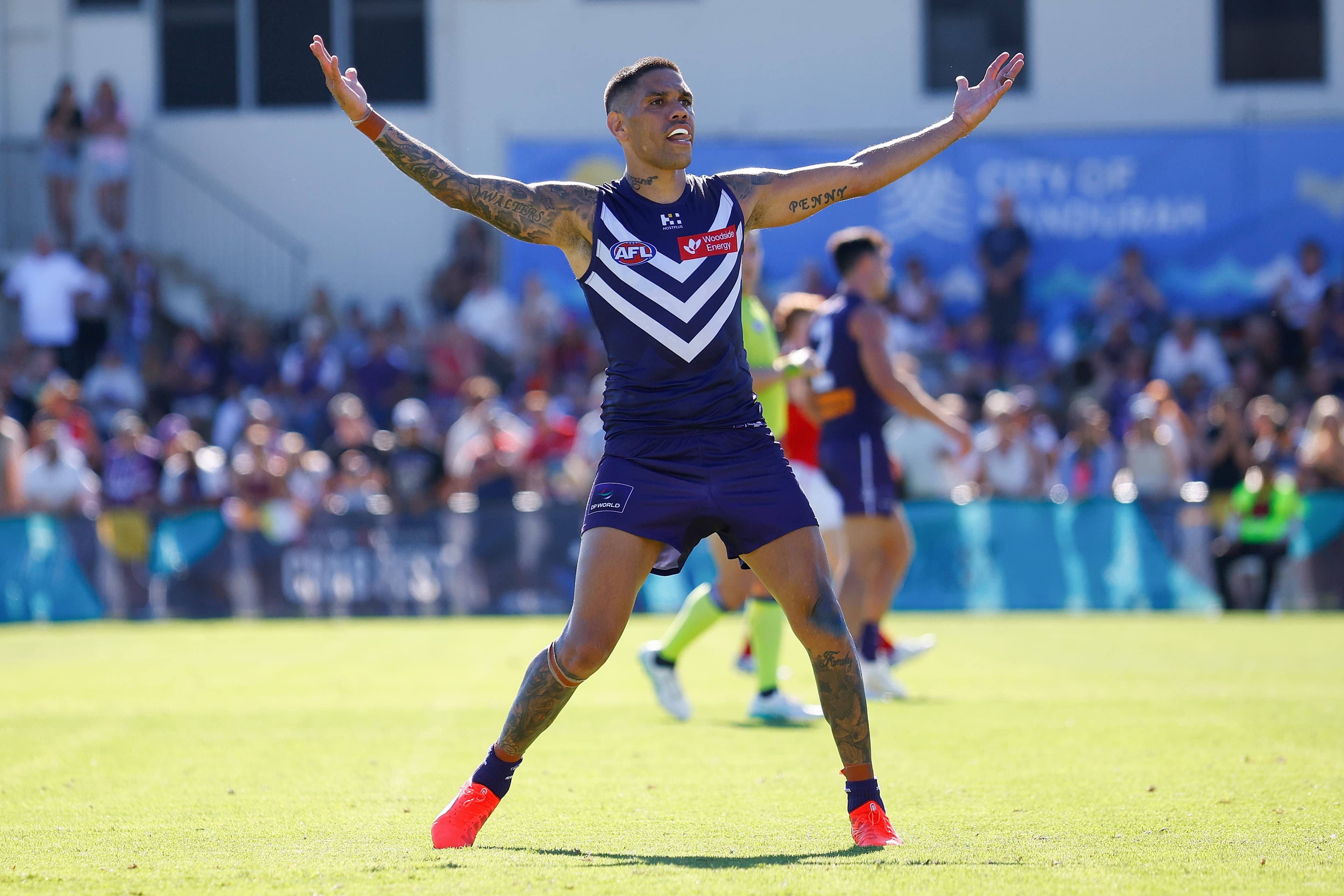 The moment Fremantle star knew his time was up