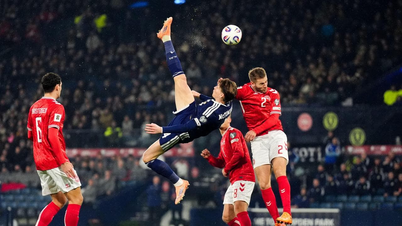 Three stunners sink Denmark, send Scots to World Cup