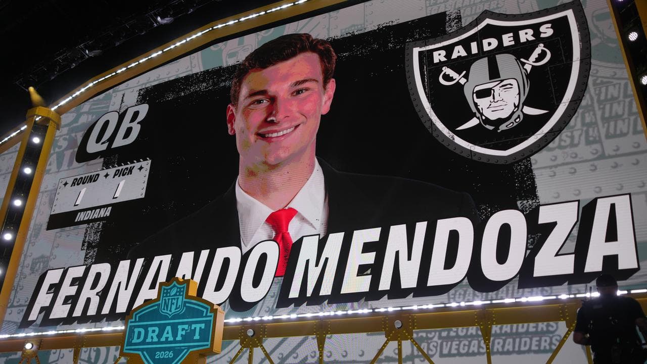 Raiders select quarterback Mendoza as No. 1 pick in NFL Draft