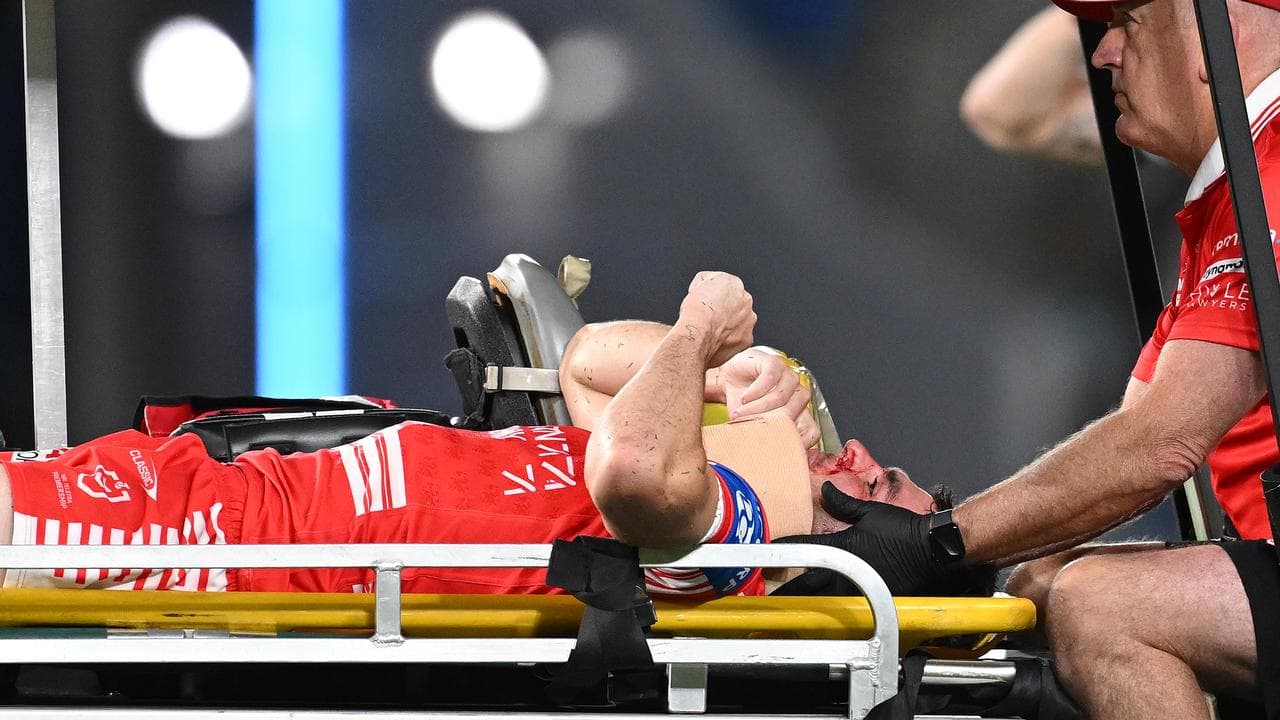 Flanagan released from hospital after scary head clash