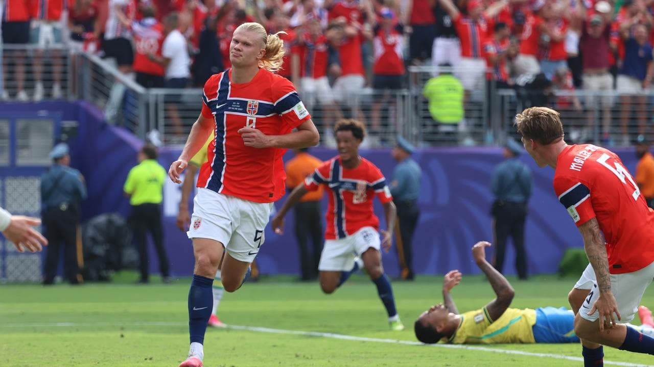 Haaland drives Norway past Brazil and into last eight