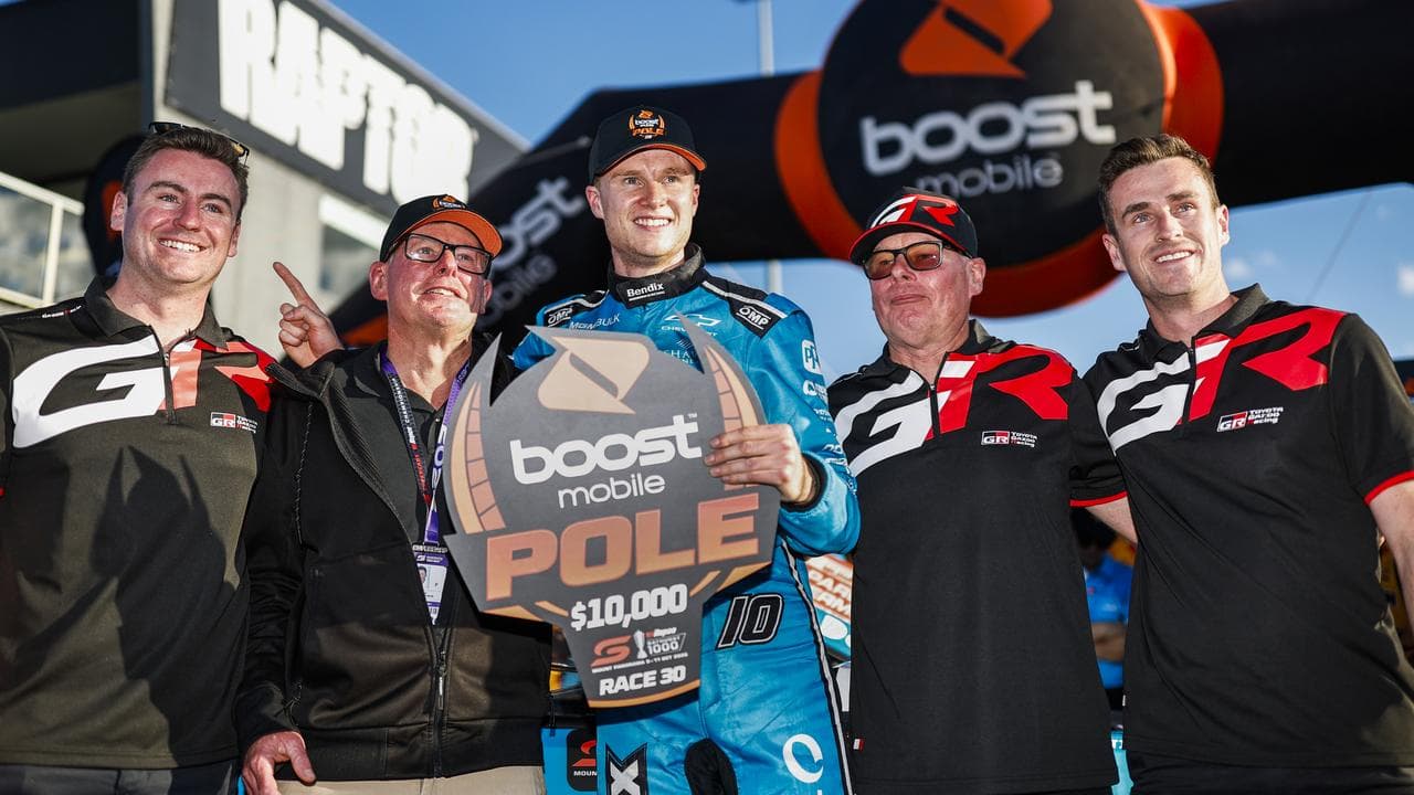 Supercars rookie pulls off Bathurst 1000 upset for pole