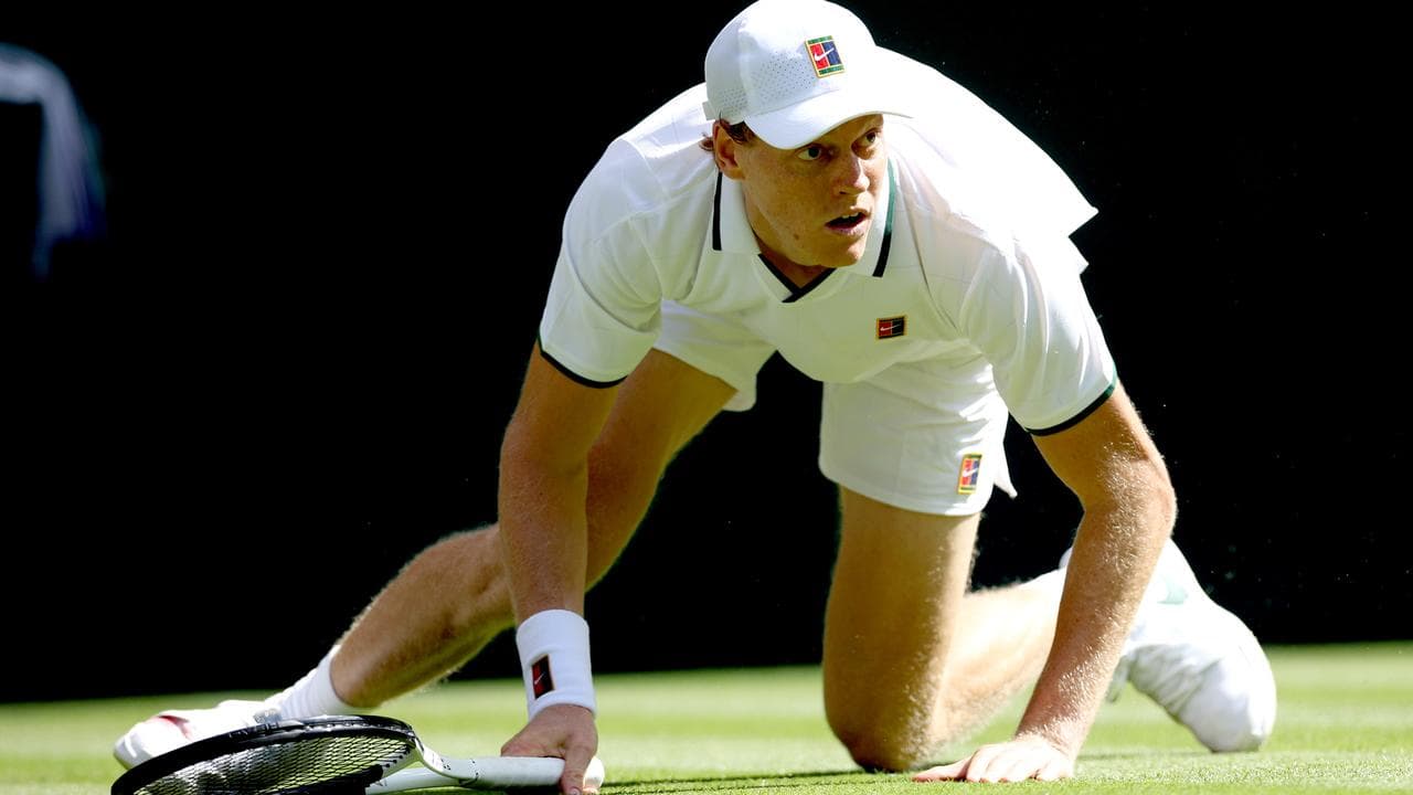 Shaken Sinner survives Serbian scare in five-set battle
