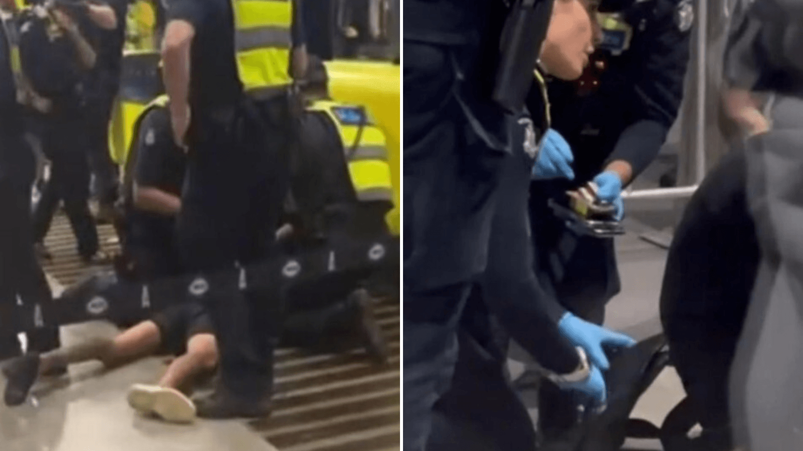 WATCH: Dramatic moment police arrest duo with guns at MCG