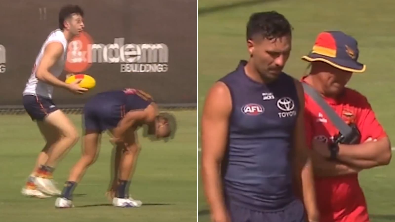 Izak Rankine undergoing assessment following damning training incident