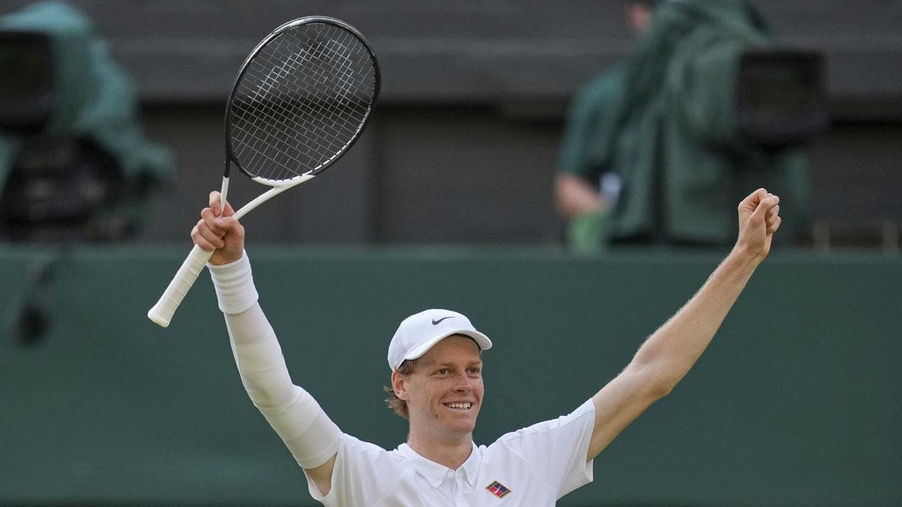 Sinner downs Alcaraz to win Wimbledon