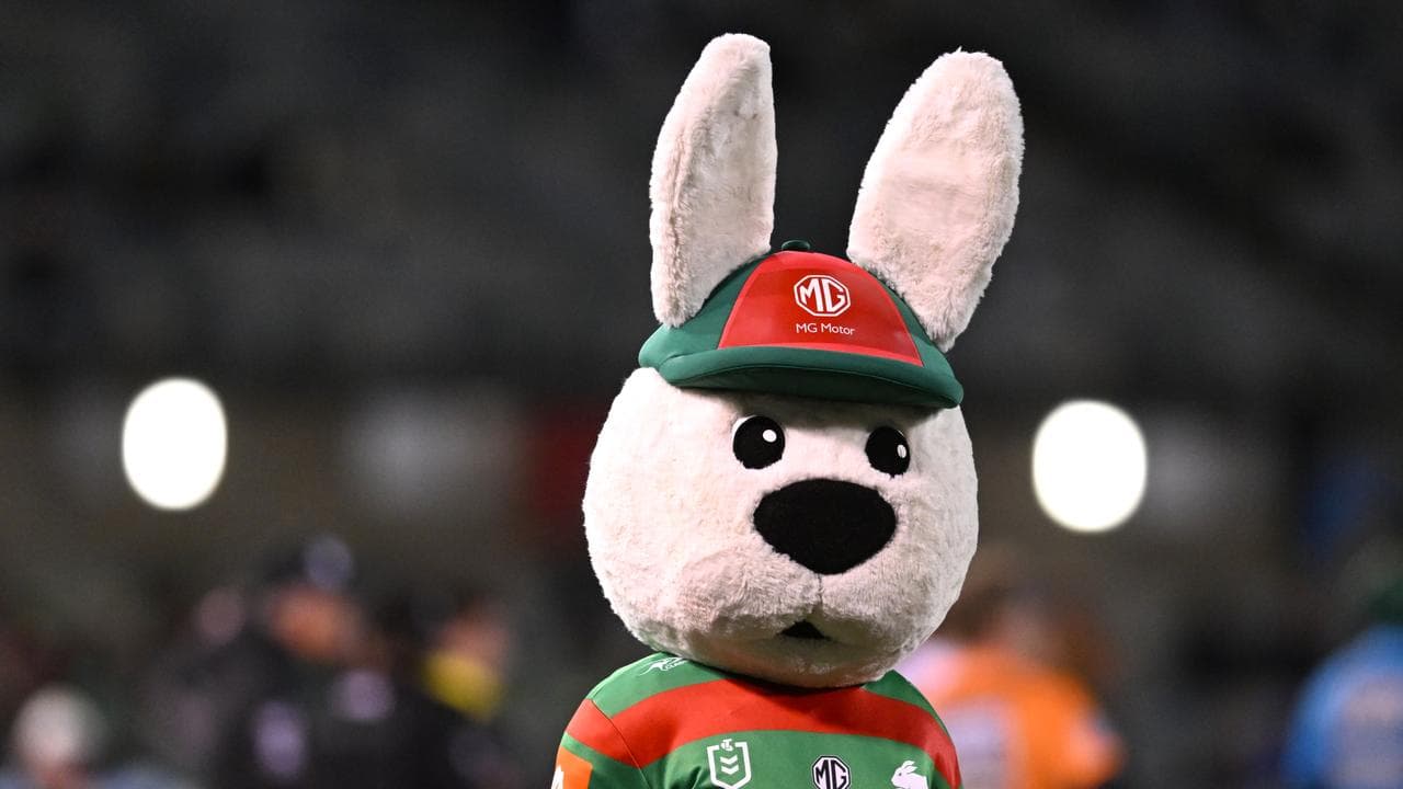 Rabbitohs mascot apologises for child pushing incident