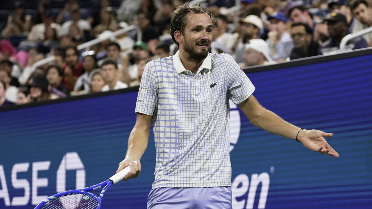 Medvedev out of US Open, not before major meltdown