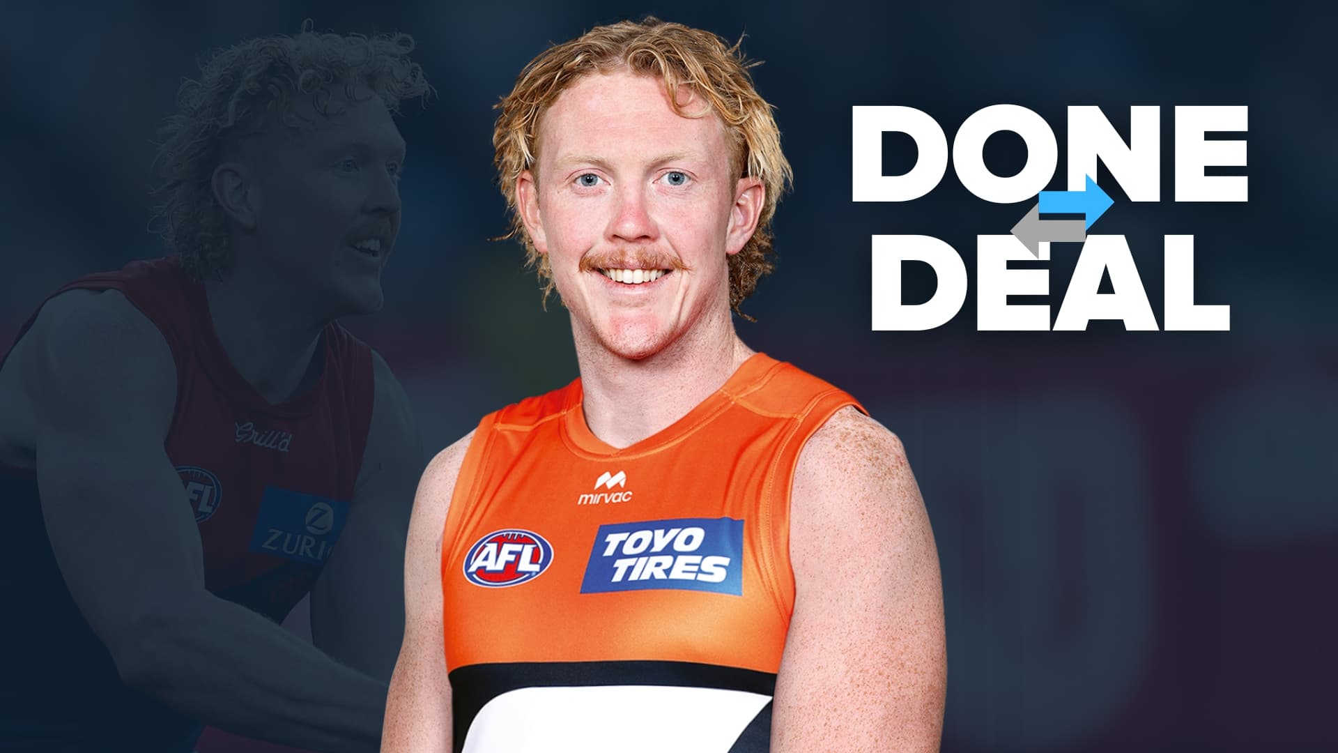 Done deal: Clayton Oliver officially a Giant