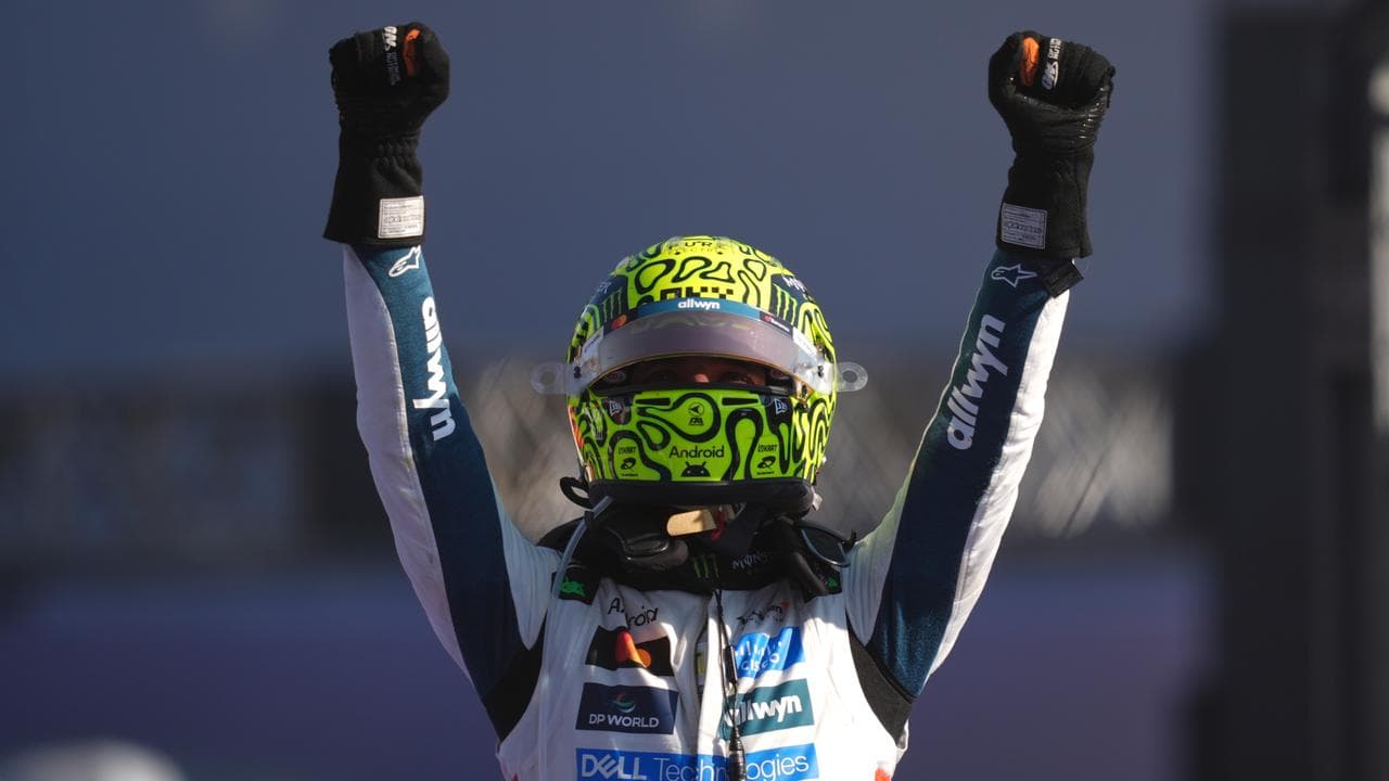 Lawson crashes out early as Norris drives his way to top spot in F1 championship
