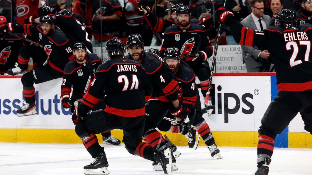 Overtime pays off as Hurricanes even Stanley Cup Finals with Golden Knights