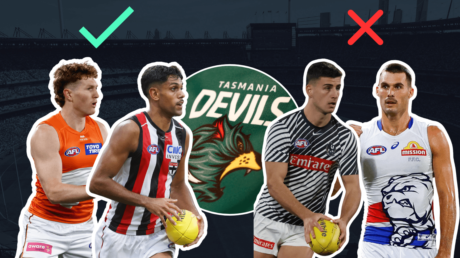 No Daicos or Darcy: Tassie say they won’t target contracted stars