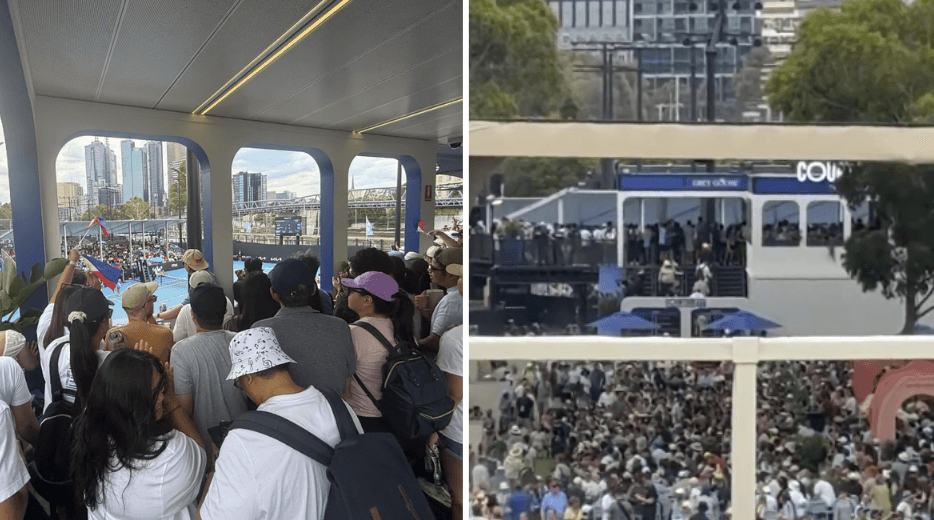 WATCH: Aus Open pandemonium as "rockstar" tests security