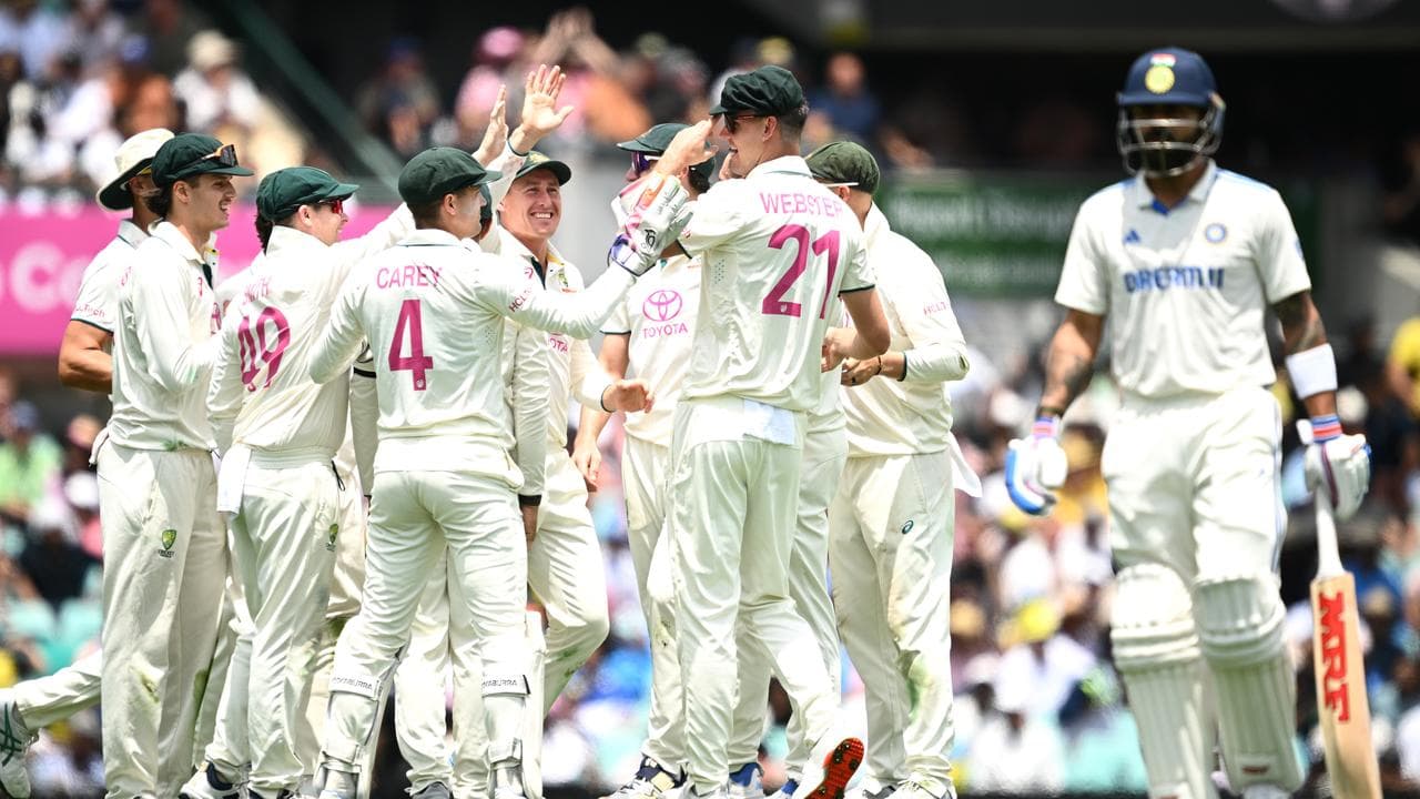 Australia remove Kohli, put brakes on India's batters