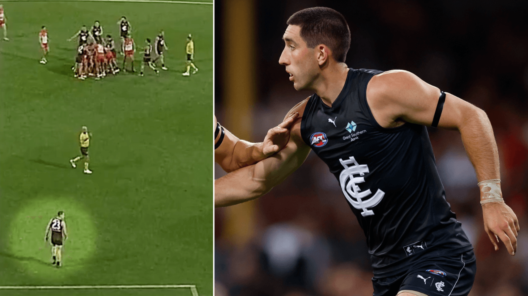 Lyon defends Carlton's Weitering after Hodge criticism