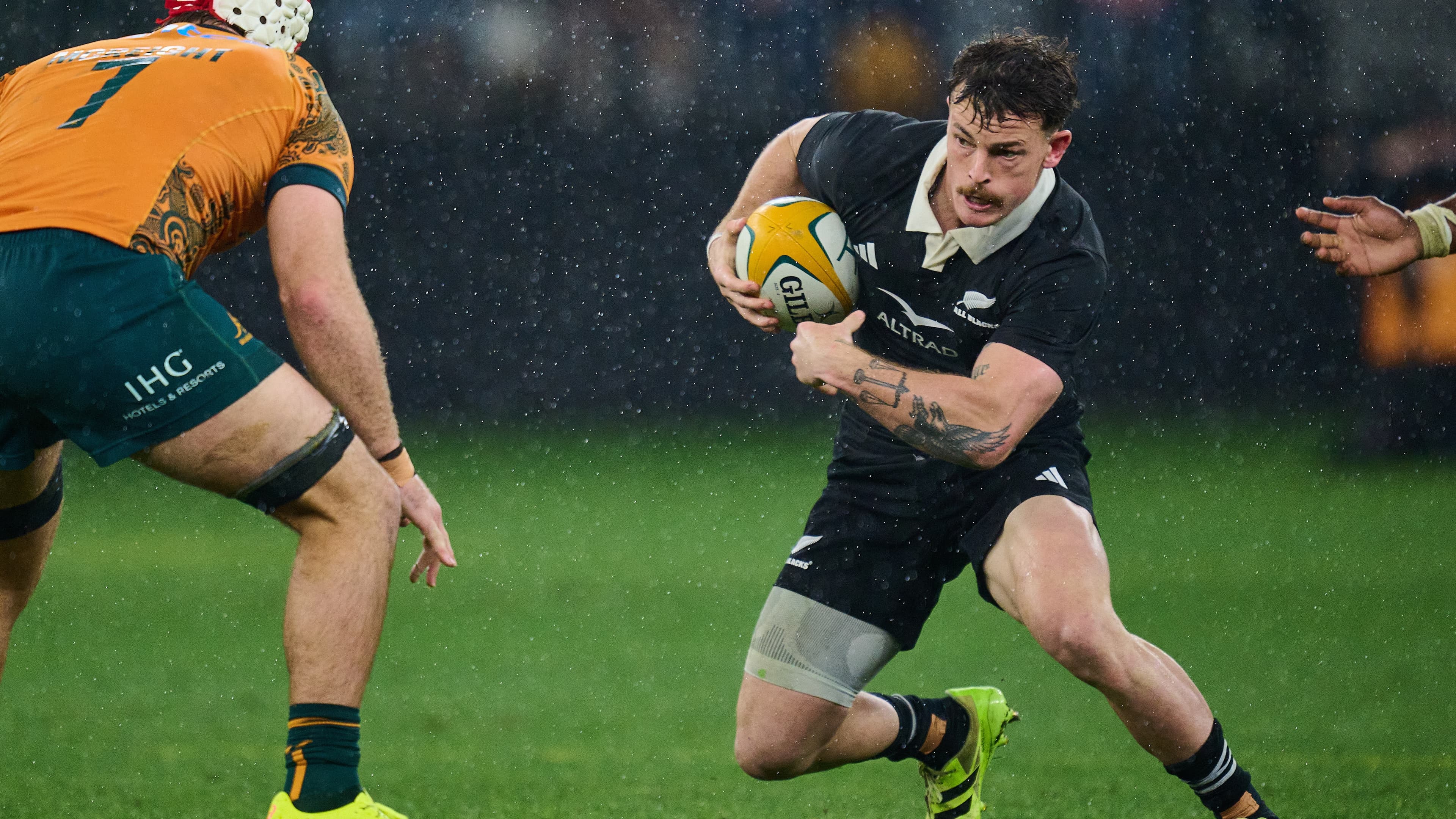 All Blacks break win streak record over Wallabies in wet Bledisloe Cup clash