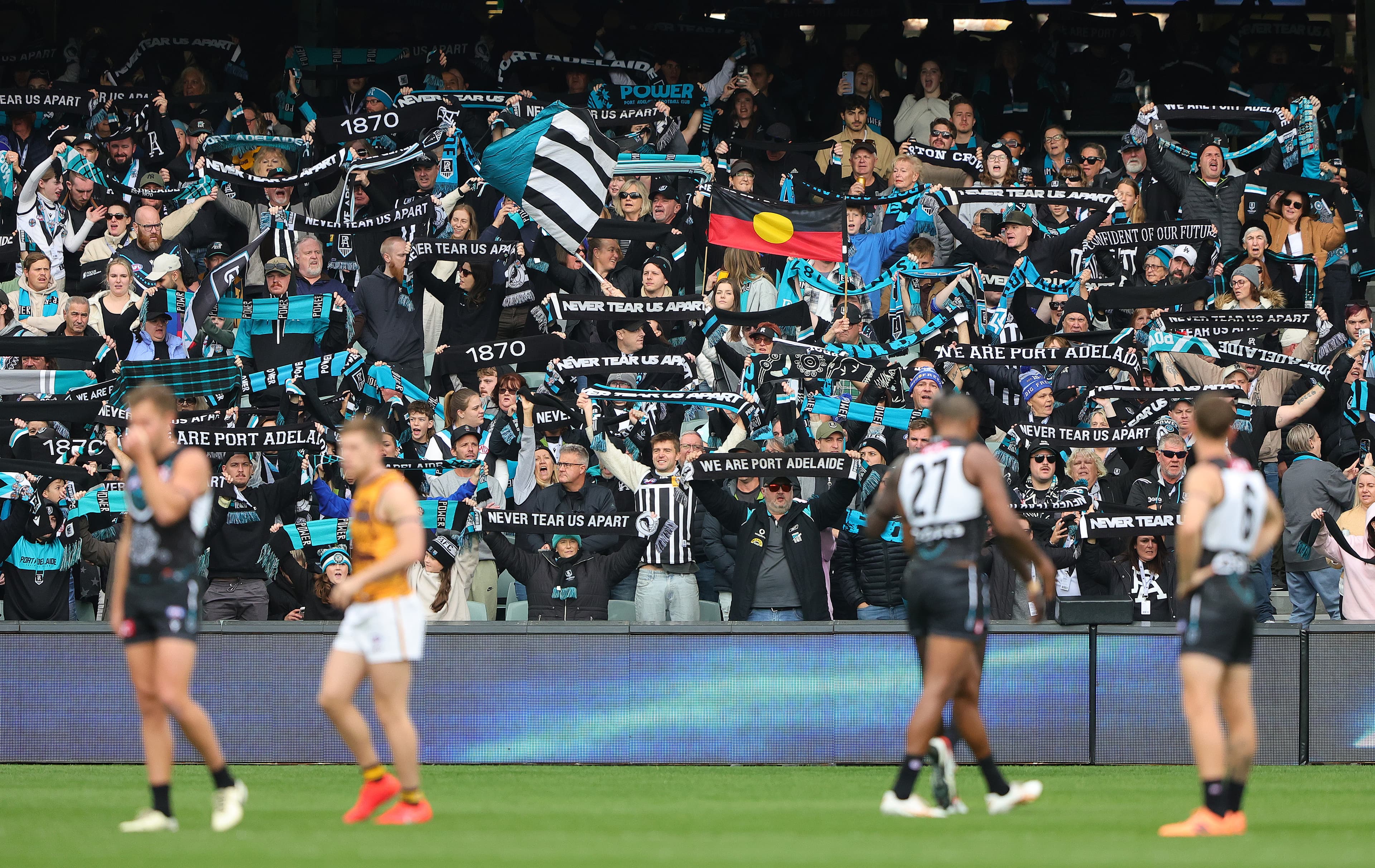 How 'Never Tear Us Apart' became Port Adelaide's pre-game anthem